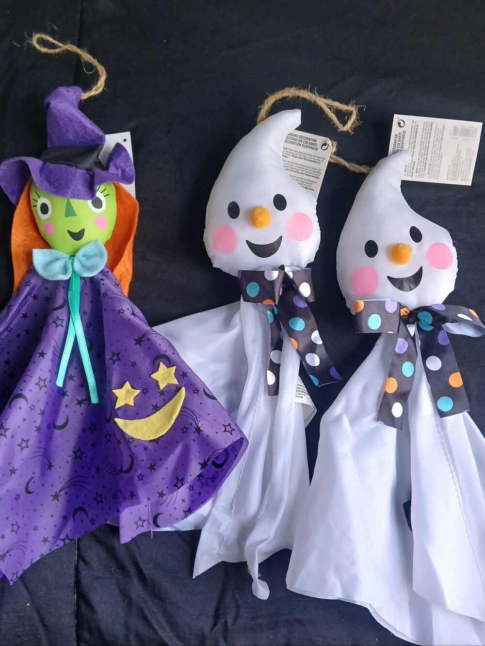 Halloween hanging plush dolls decorations Lot Of 3